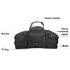 Outdoor Zakken 40L 60L 80L Waterdichte Reizen Grote Capaciteit Bagage Mannen Plunjezak Tote Weekend Militair 231121