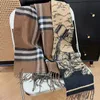 Scarves Women Scarves Designer Classic Black Scarf Fashion Brand Men Cashmere Scarves for Winter Womens and Mens Warhorse Pattern Christmas Gift 3249