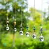 Decorações de jardim H D 6pcs Cristal SunCatchers pendurados ornamentos Rainbow Maker Crystals Ball Prisms Pinging for Home Window Decor 230422