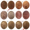 Cabeza de centavo de trigo de EE. UU., 6 uds., Error diferente con un colgante artesanal fuera del centro, accesorios, copia de monedas 293F