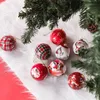 Christmas Decorations 3pcs 8cm Christmas Balls Original Gifts Christmas Decoration 2024 Christmas Tree Decorations Gift Decoration Pendants Baubles 231122