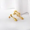 Brincos de garanhão mulher abelha luxuoso piercing gótico 18k banhado de ouro Branco redonda redonda de jóias modernas jóias de esmalte por atacado