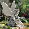 庭の装飾樹脂天使の彫像妖精の彫像美しい彫刻装飾アート屋外屋内装飾ホーム230422