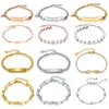 Link Bracelets CYJ European Fashion Stainless Steel 316L Golden Women Bracelet Chain CZ Charms Jewelry Girlfriend Birthday Gift