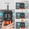 Industrial Metal Detectors Lomvum Detector Backbellit Black AC Wood Stud Finder Cable Wires Djup Tracker Unteground Sturs Wall Scanner LCD HD Display 230422