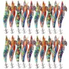 Baits lokt 30 stcs20pcs10pcs houten garnalen vissen lokken inktvis jig vishaak octopus cuttlefish kunstmatige jigging kunstaas hard aas 230421