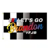 60X90Cm Lets Go Brandon Banner-Flaggen 2X3Ft Outdoor-Propaganda-Parade-Flagge mit 2 Kupferschnallen Drop-Lieferung Dhzkr