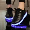 Dress Shoes Comemore Adult Unisex Womens Mens Kid Luminous Sneakers Glowing USB Charge Boys LED Colorful Light-up Shoes Girls Footwear 231121