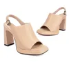 Sandalen Zomer Zwart Platform Vrouwen Gladiator Vierkante Hoge Hakken Mode Peep Toe Enkel Gesp Dames Schoenen Sandalias 33-46