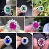 4 Stone Solitaire Designer Engagement Pendant Ladies Natural Diamond 0.70Ct Flower Shape Pear Cut Necklace Love Promise Gift