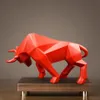 Hars Stier Standbeeld Bison Ox Sculptuur Abstract beeldje Woondecoratie Moderne accessoires Scandinavische decoratie woondecoratie Standbeelden T20258J