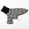 Dog Apparel Pet Black White Striped Clothing Italian Greyhound Spring Summer Dog Clothes For Dogs Shirt Couple Cat Dog Clothing Puppy 231122