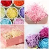 Party Decoration 50/100g Lafite Paper Diy Lafite Shredded Paper Colorful Paper Rester Diy Wedding Christmas Gift Box Filling Material Tissue Gift Packaging 231122