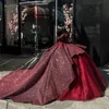 Красное блестящее роскошное бальное платье в форме сердца, платья Quinceanera, аппликация, кружевные бусины, кристаллы, Vestidos De 15 Anos, на шнуровке для дня рождения