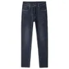 Mäns jeans 2023 Hösten/vinterljus lyxkvalitet Raka rör Löst storlek Business Pants