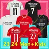 23 Benfica Pizzi #11 Di Maria Futbol Formaları 2023/2024 Away Grimaldo J.Weigl J.Mario Gömlekler Kids Kit Darwin Chiquinho Rafa Sefa Sefeqovic Otamendi G.Ramos Futbol Üniformaları