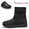 Stiefel Rutschfeste, wasserdichte Schneestiefel für Damen, dick, warm, lang, Plüsch, Stiefeletten, Damen, Reißverschluss vorne, Baumwolle, gepolsterte Schuhe, Damen, Übergröße 44 231122