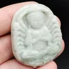 Zertifizierter natürlicher Typ-A Jade Jadeit Tausend-Hand-Guanyin Kwan Yin Anhänger