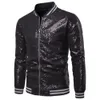 Chaquetas para hombres Abrigo de lentejuelas de moda Chaqueta con cremallera de manga larga Outwear Club Party Abrigos con lentejuelas Traje de escenario de negocios formal 231121