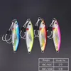 Castfun 40G 60G 80G 100G 4PC LOT Rybołówstwo morze Przynęty Świeci powolne jigging Jig Metal Jig z haczykiem rybackim sztuczne przynęty T200300F