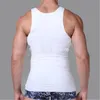 Herrtankstoppar 2st sommar tank tops män avslappnade tankar o-hals sömlösa tees ärmlös cool undertröja fast färg singlet svart vit tankop 230422