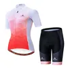 2022 Kvinnors triathlon kort ärm cyklingtröja sätter Maillot Ropa Ciclismo Bicycle Clothing Bike Shirts3101