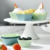 Strumenti di cottura 24 pezzi Fodere per cupcake Tazze decorative riutilizzabili per uso alimentare Forniture per cucina colorate per decorazioni per muffin