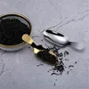Colheres de chá mini colheres de aço inoxidável cozinha tempero condimento colher açúcar café colher cabo curto madeira crianças gadgets