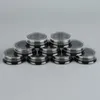 New 3G Round Black Cosmetic Jars with Clear Screw Cap Lids for Powdered Eyeshadow Mineralized Makeup Cosmetic Samples BPA Free Wbdqe
