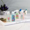 30 ml lege handdesinfecterend PET-plastic fles met flip-dop trapeziumvormige fles voor make-up remover desinfecterende vloeistof Imdok