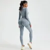 Strój jogi Salspor Wash Up Pants Suit for Fitness High talia Atletyczna bezproblemowa sportowa kobieta na siłownię swobodny sport 231121