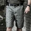 Pantalones cortos para hombres Pantalones cortos de carga de verano para hombres Camuflaje impermeable Casual Masculino Ejército Táctico Suelto Trabajador Entrenamiento Pantalones deportivos