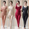 Women's Thermal Underwear Seamless Thermal Underwear Women Two Piece Set Winter Clothes For Women Ultra-Thin Winter Constant Temperature Thermal Tops Set 231122