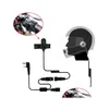 Motorcycle Intercom 2Pin Ptt Helmet Headphone Earpiece For Ksun Tyt Quansheng Baofeng Walkie Talkie Accessories Headset Drop Deliver Dhtxl