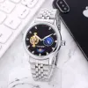 Relojes de pulsera automáticos Tourbillon de lujo para hombre, relojes de cuero informales a la moda, reloj mecánico para hombre, reloj Masculino #89