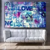 Paintings Love Letters Wall Art Canvas Prints Graffiti Banksy Poster Pictures Weeding Bedroom Prints1329v