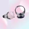 CSJA 19 Color Gems Anneau pour femmes Single Single Natural Stone Round Round Casual Real Crystal Quartz Silver Dinger Rings Birthday Party JE2852111