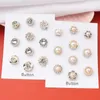 Brooches 5PCS Strong Metal Plating Magnetic Hijab Clip Safe Brooch Luxury Accessory No Hole Pins Magnet For Muslim Scarf