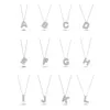 Redleaf Fashion Bussdown Initial Minimalist Fine Jewelry Gold Plated Sier Letter Necklace For Men Women