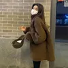 Kadın Hoodies Sonbahar Kış Kış Polar Kabarık Ceket Kadın Kore Moda Sokak Giyim Harajuku Bulanık fermuarlı Hoodie Kadın Büyük boy peluş sıcak