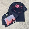 Erkek Tişörtleri Saint Michael "Pembe Gezegen" High Street Old Wash Vintage Kısa Kollu T-Shirtpw0D