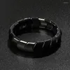 Strand Moda Wave Hematite Energy Bracelets Men Nature colorido Double Magnetic Health Mulheres perdem peso jóias