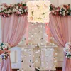 Decorative Flowers Floral Wall Panel Artificial Rose Wedding Backdrop Decoration Flower Fake Silk