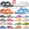 Designer Low Casual Chaussures Hommes Baskets Sneaker Gris Brouillard Blanc Noir Panda Unc Bleu Court Violet Team Gold Orange Peach Hommes Femmes Baskets Sports Plateforme Chaussure GAI