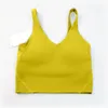 Lulus yoga -uitlijning sport beha gym kleding lululemens dames ondergoed tanks camis schokproof hardloopmode pictogram 23