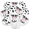 Party Decoration Cute Cow Print Latex Balloons Farm Birthday Supplies For Kids Baby Shower Favors Decor Black White Balloon Sets