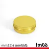 Gold Aluminum Containers Cosmetic Jars Tin for Lip Balm Cream Cosmetic Tea or Tobacco 5ml - 250ml Tbbnx