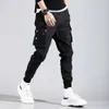 Hip Hop Men Pantalones Hombre High Street Kpop Casual Cargo Pants met veel zakken joggers modis streetwear broek Harajuku0rf0