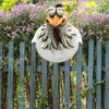 Dekoracje ogrodowe rzeźba wielkie oko kurczak zwariowany na żywica figurka na zewnątrz stwardnienie sztuki posągi trawnik dekoracje rzeźby domowe 230422