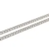 9k/10k Tennis Chain 2mm 16inch- 24inch Moissanite Prong Setting with Rhodium Plated Hiphop for Man